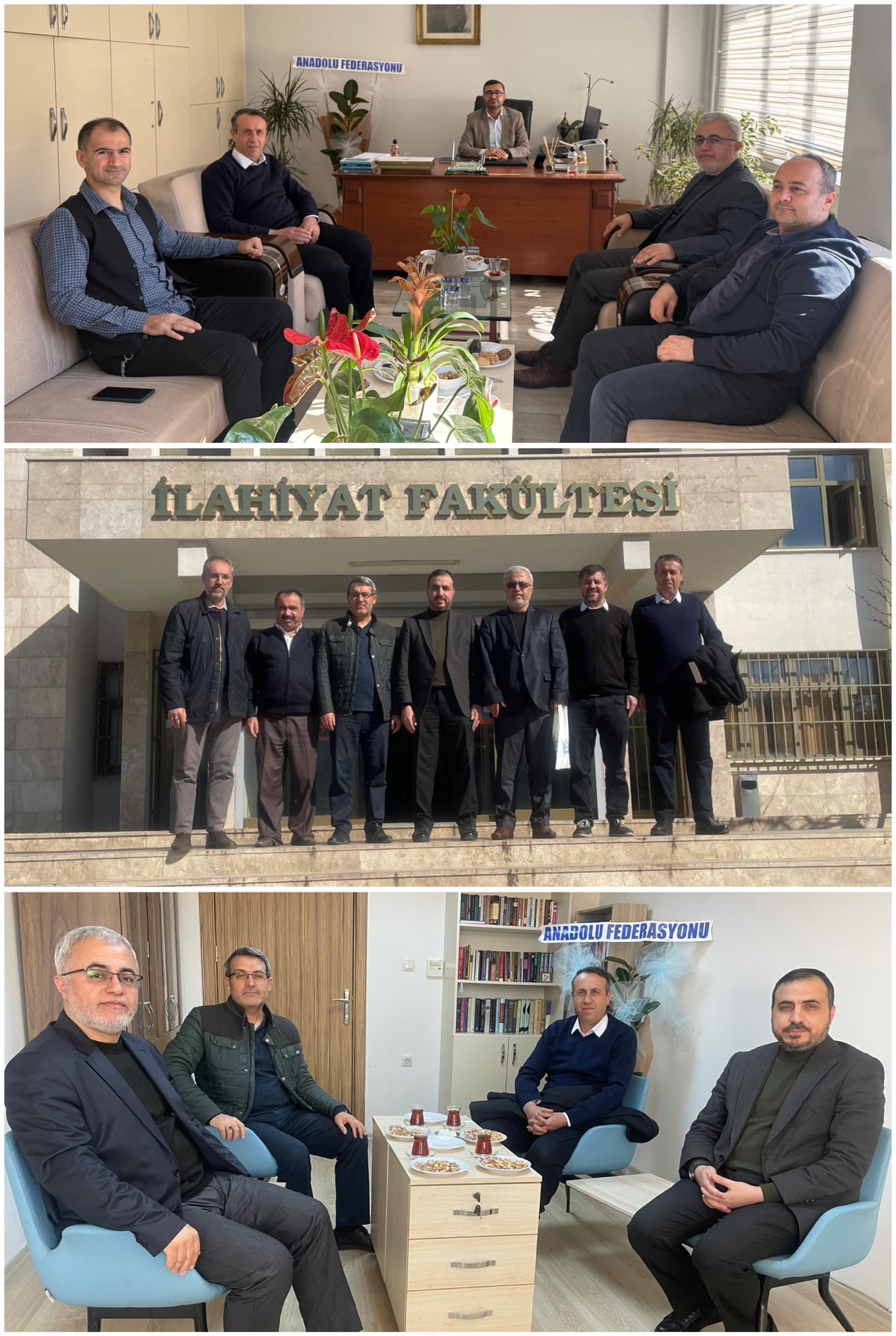 ÜLFET-DER Yönetiminden Tarsus Öğretmenevi Müdürü olarak atanan Murat İnan’a ve Mersin Üniversitesi İlahiyat Fakültesine Öğretim Üyesi olarak atanan Eşref Şahin’e hayırlı olsun ziyareti 