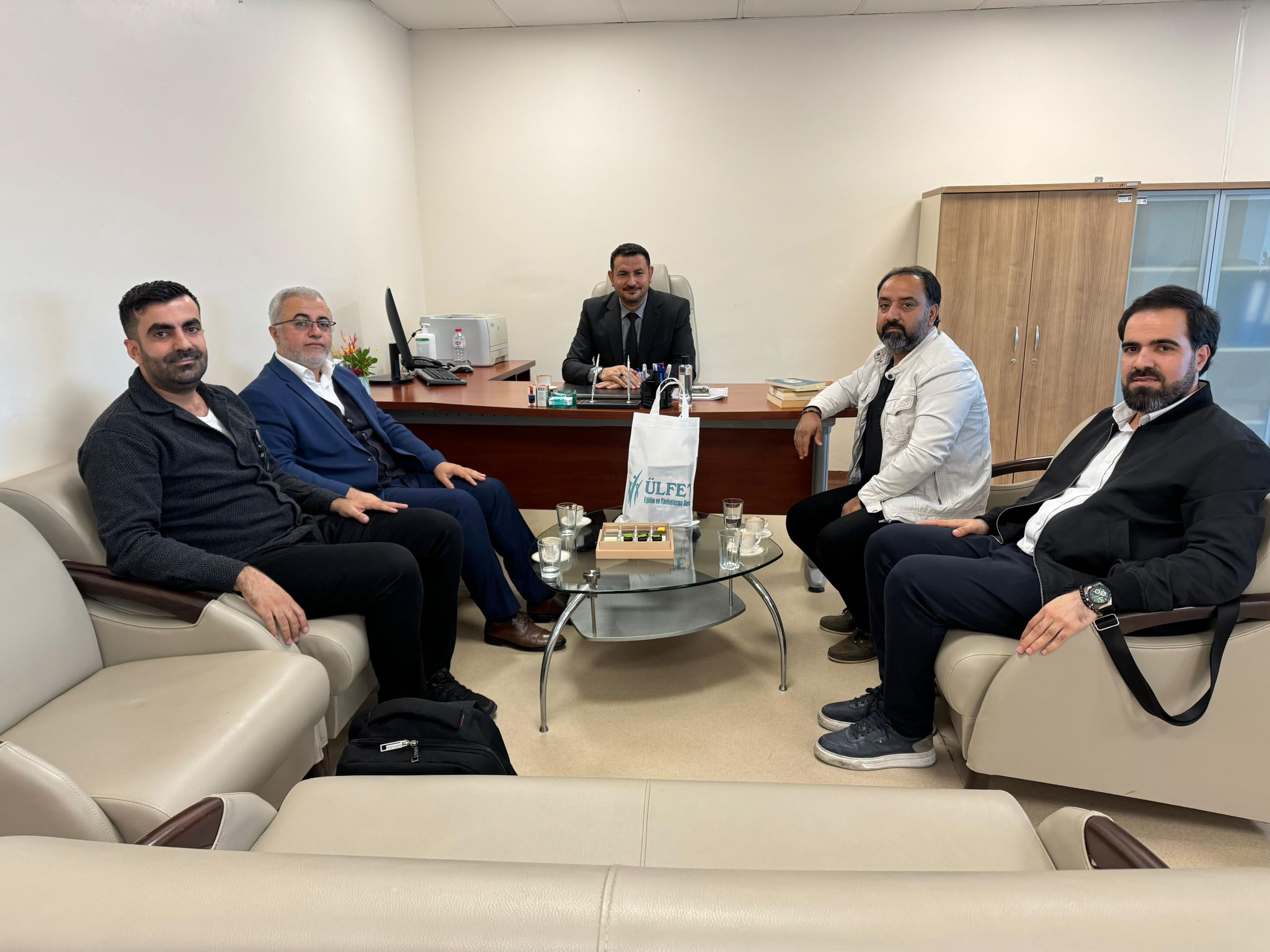 Ülfet Derneği Yönetimi ve Eğitim Kültür Biriminden Ç.Ü. Balcalı Hastanesi Müdür Yardımcısı İbrahim SAY’a Hayırlı Olsun ziyareti.
