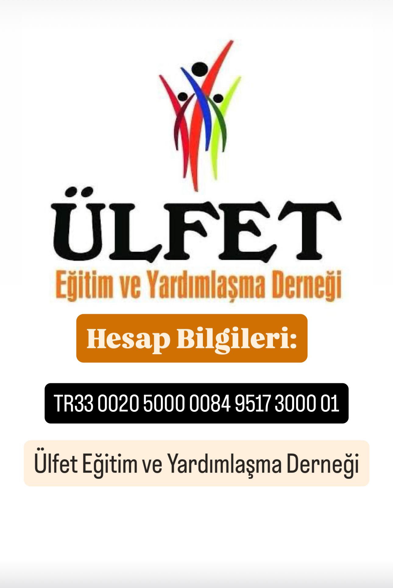 ÜLFET-DER BAĞIŞ BİLGİLERİ